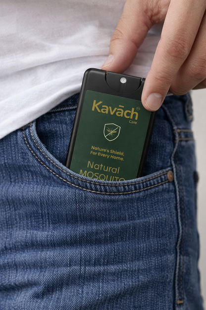 Kavāch Care™ – Pocket Shield (20ml) Natural Mosquito Repellent (Buy 1 Get 1 Free)
