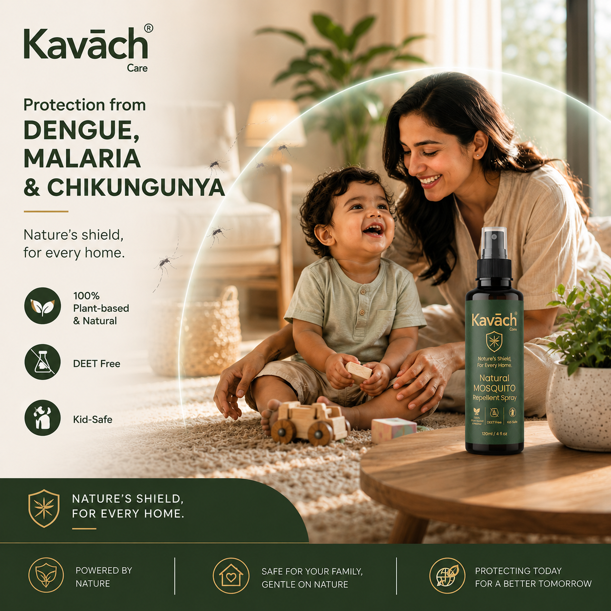 Kavāch™ Natural Mosquito Repellent Spray