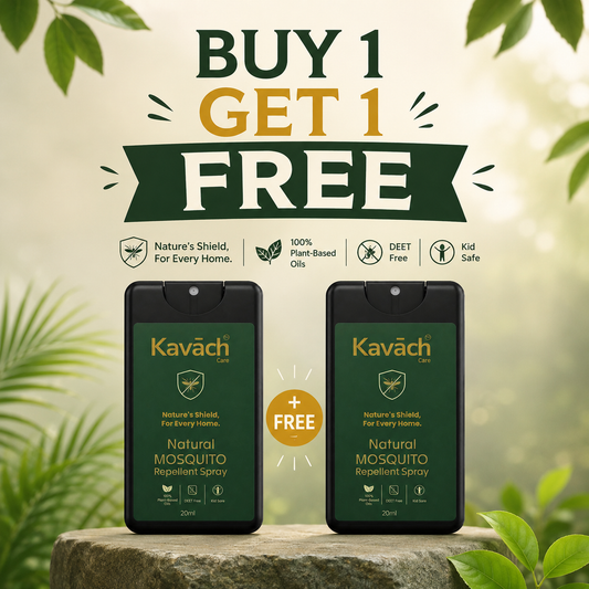 Kavāch Care™ – Pocket Shield (20ml) Natural Mosquito Repellent (Buy 1 Get 1 Free)