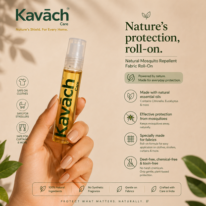 Kavāch™ Natural Mosquito Repellent – Fabric Roll-On (10ml)