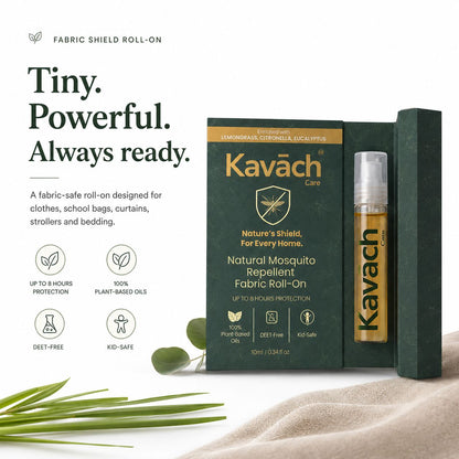 Kavāch™ Natural Mosquito Repellent – Fabric Roll-On (10ml)